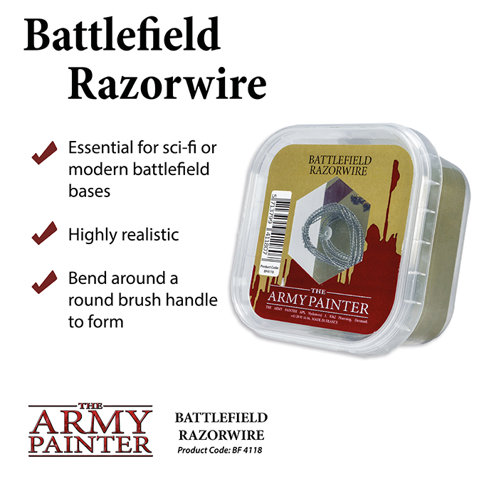 Army Painter - Battlefield Basing: Battlefield Razorwire