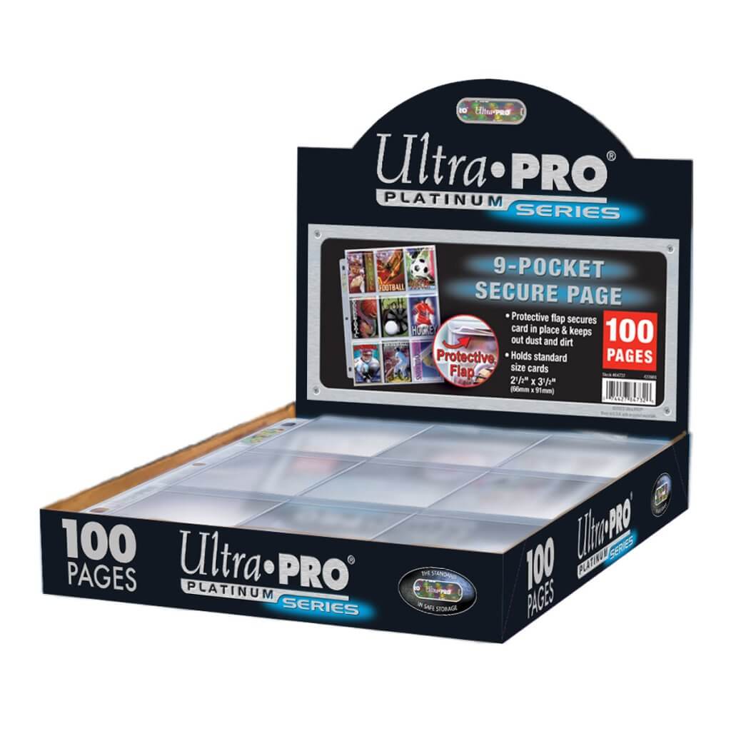 ULTRA PRO 9-Pocket Secure Platinum Page 100 pack