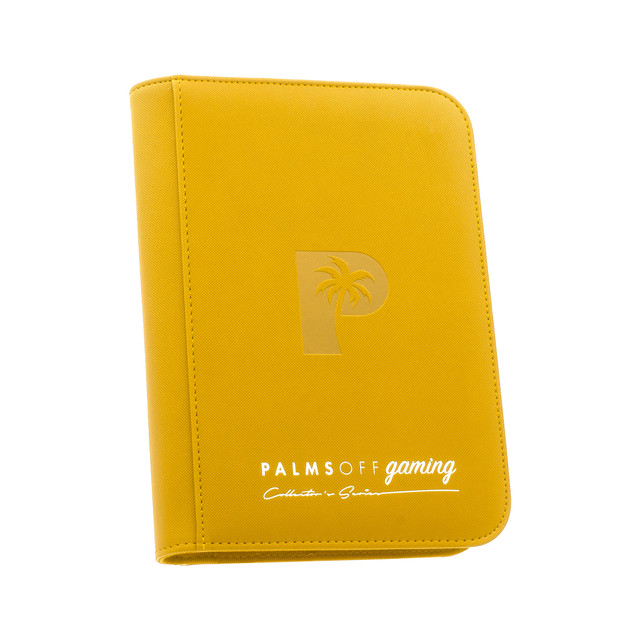 Collector's Series 4 Pocket Zip Binder - Yellow - Palms Off Gaming