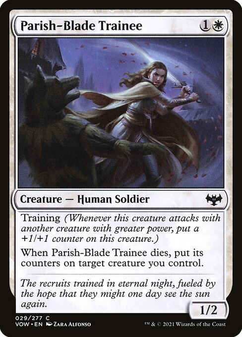 Innistrad: Crimson Vow - 29 - Parish-Blade Trainee - Common