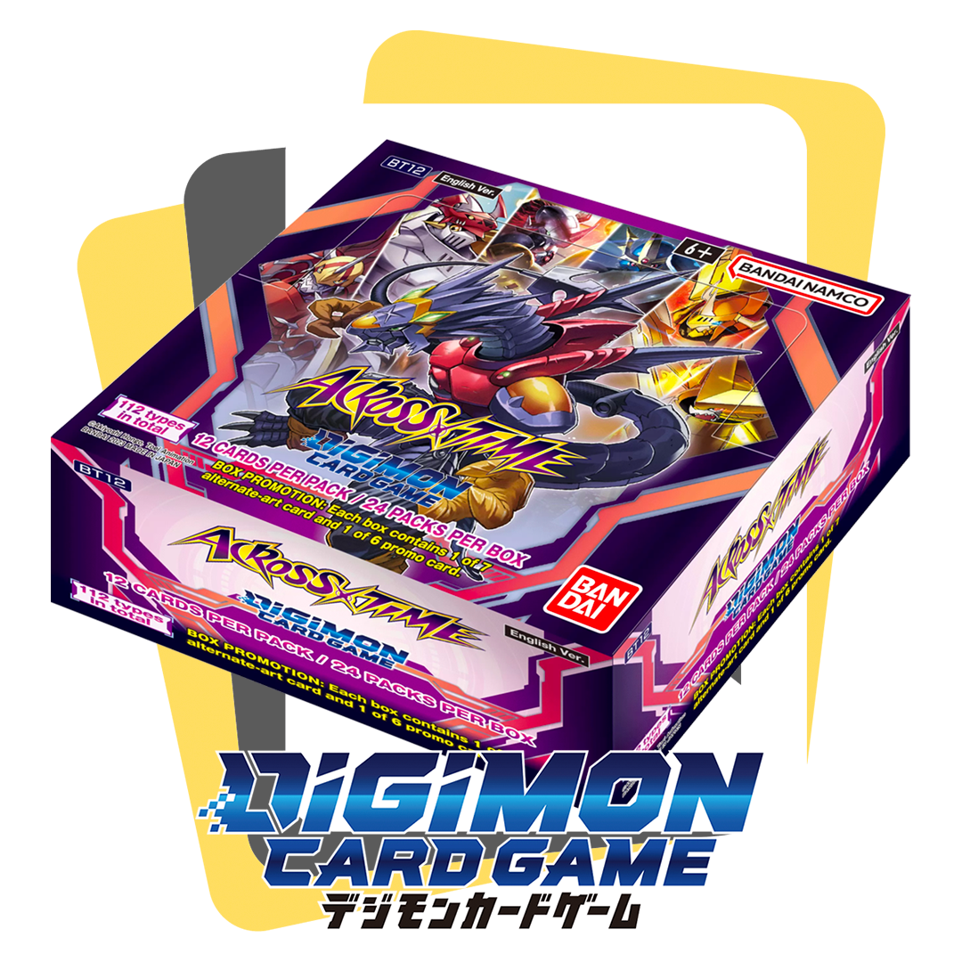 Digimon Card Game Across Time BT12 Booster Display