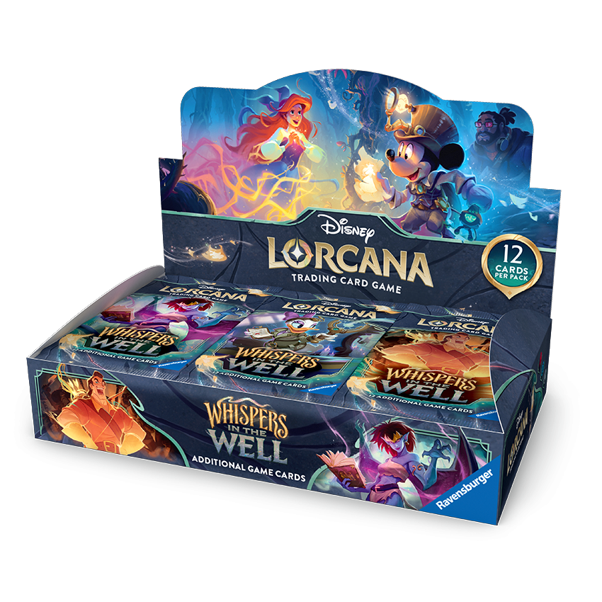Disney Lorcana S10: Whispers in the Well booster display