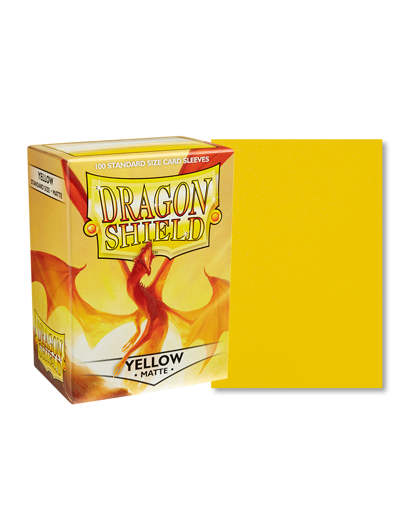 Dragon Shield Standard sized Sleeves - Yellow Matte