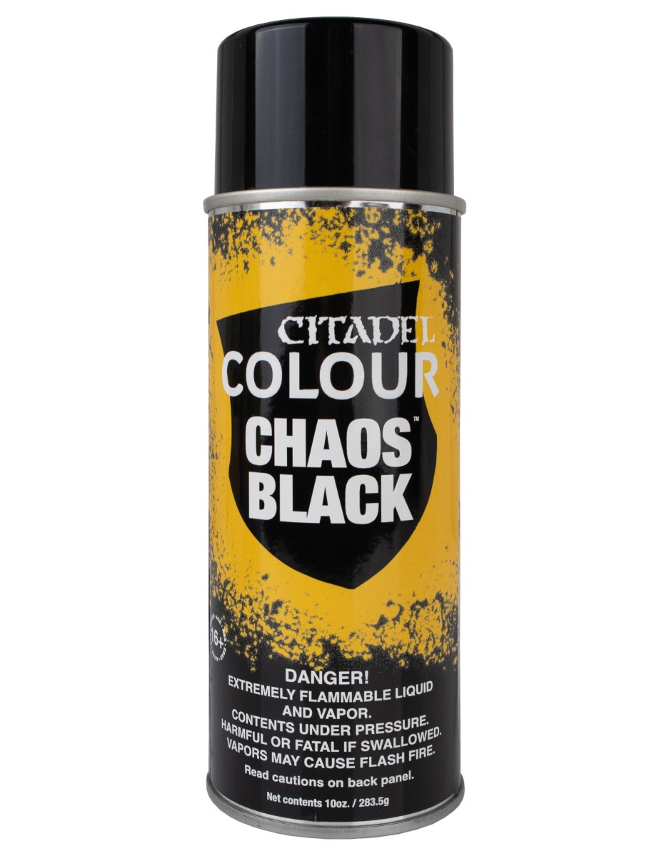 62-02 Citadel Spray Paint: Chaos Black