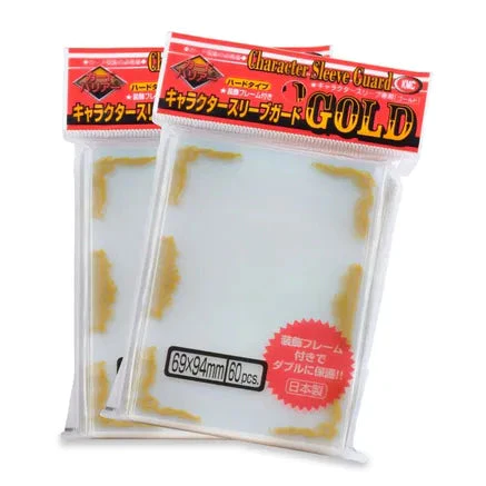 KMC Character Sleeve Guard Gold Border (60pcs)