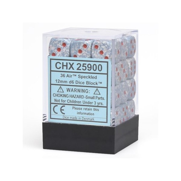 Chessex 25908 Speckled 12mm d6 Space Block (36)