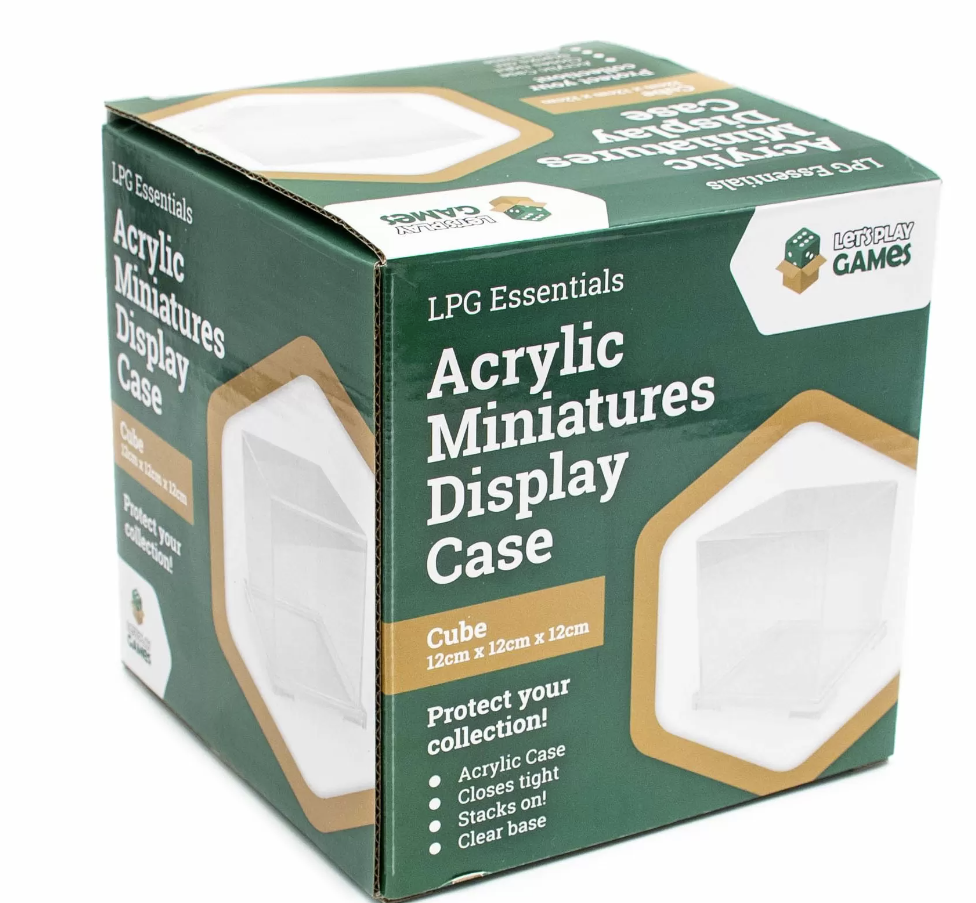 LPG Essentials Acrylic Miniatures Display Case - Cube
