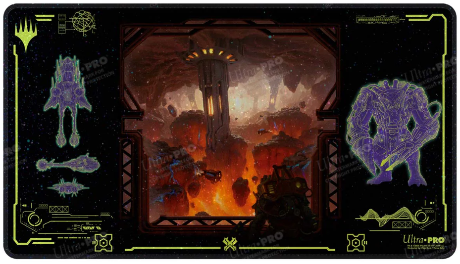 Ultra Pro: UP38886 Edge of Eternities Holofoil Playmat Red Mythic for MtG
