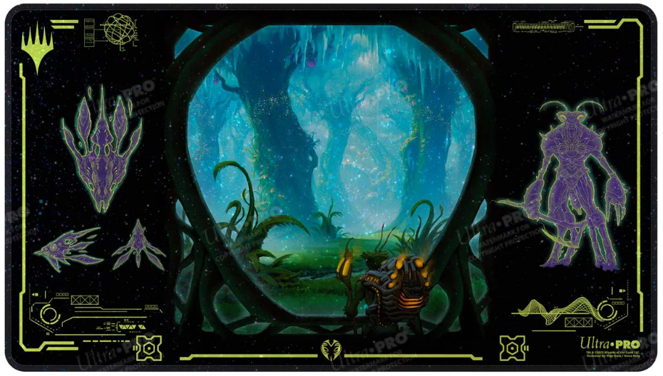 Ultra Pro: UP38887 Edge of Eternities Holofoil Playmat Green Mythic for MtG