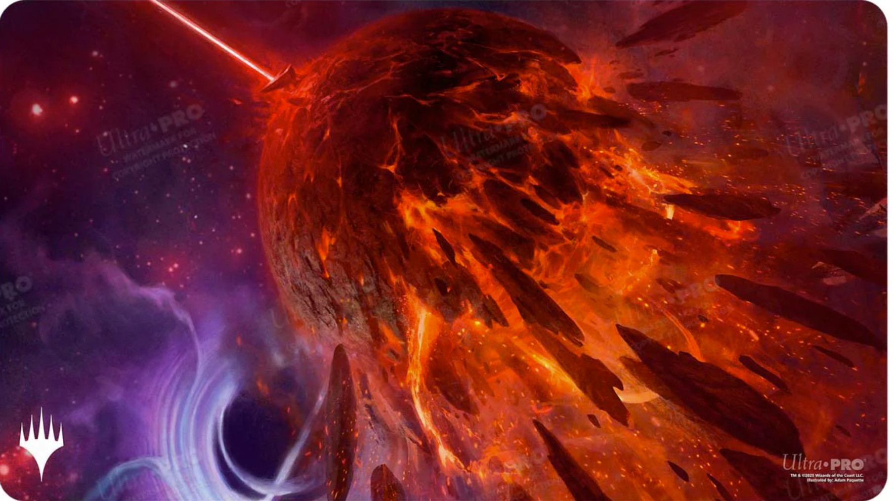 Ultra Pro: UP38880 Edge of Eternities Playmat Mythic Land Red for MtG